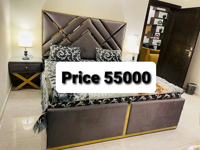 Double bed, king size different design, good quality low price 19