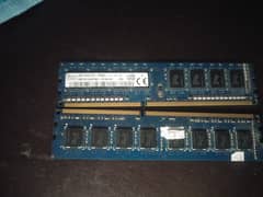 DDR3 4GB Ram 2 Sticks