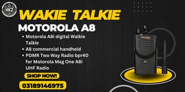 Walkie Talkie | Wireless Set Official Motorola A8 Two Way Radio 0