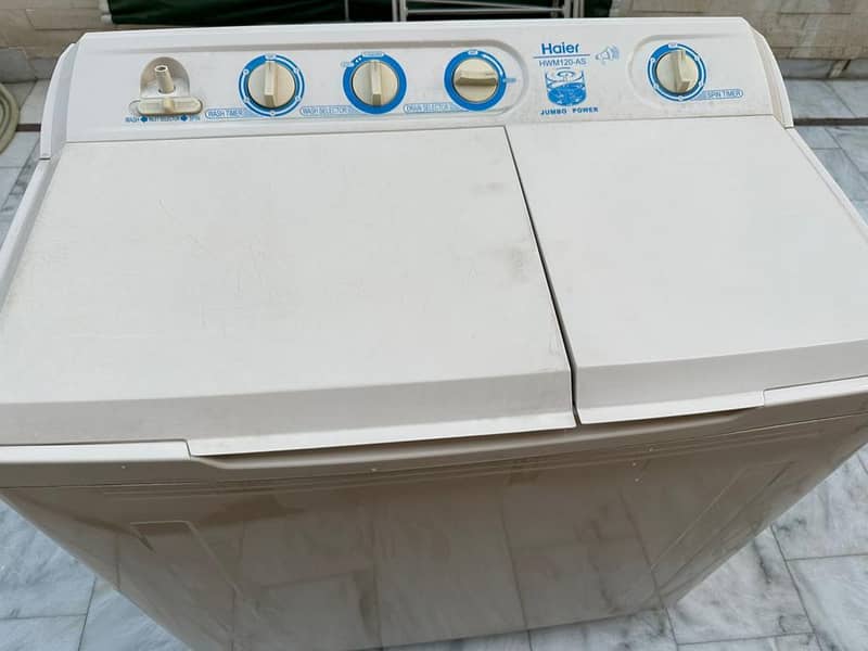Haier twin tub 12 kg washer + dryer 6