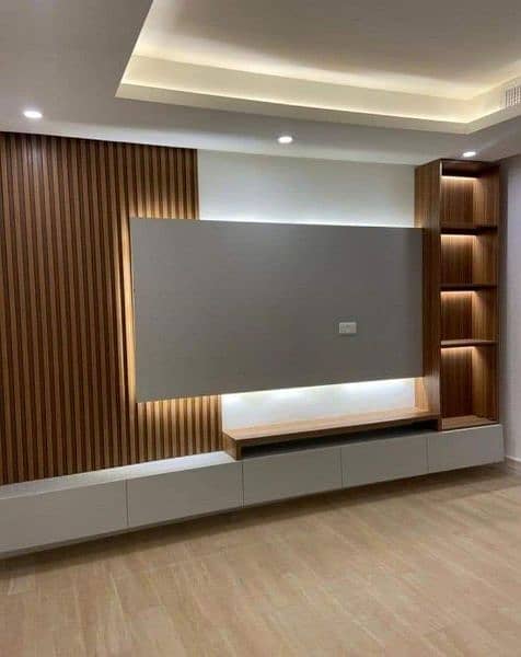wooden & vinyl flooring/led rack,ceiling,blind,walpaper/pvc panel,gras 6