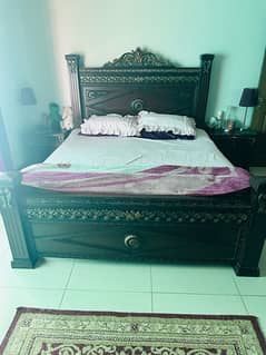 bed for sale with dressing table