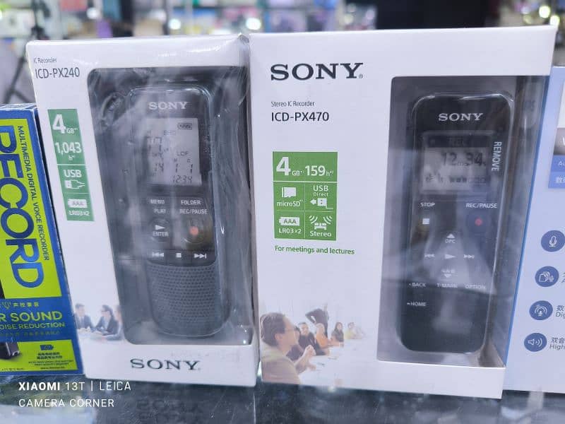 Sony Voice Recorder PX470 and Philips Remax Recorder 1