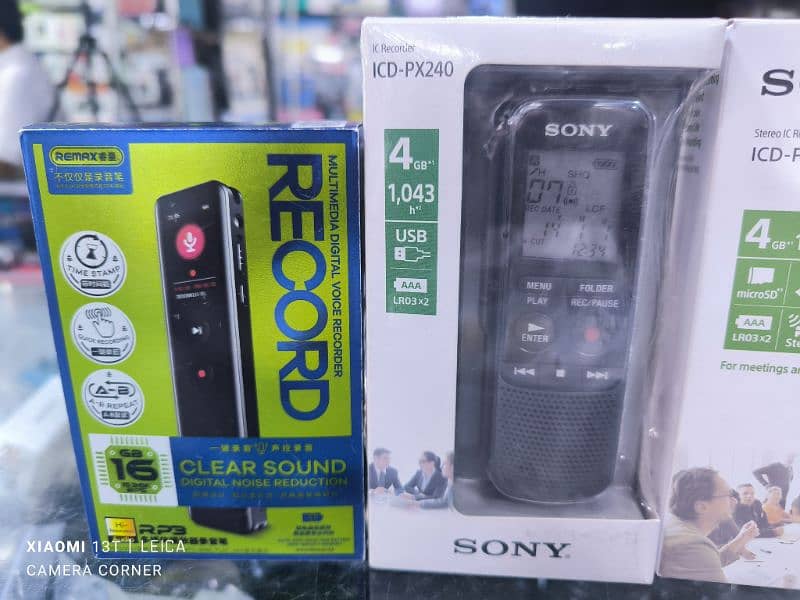 Sony Voice Recorder PX470 and Philips Remax Recorder 2