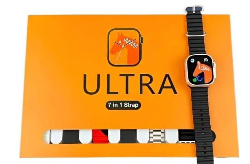 7 in 1 Ultra Smart Watch With 7 Straps And Wireless Charging Bluetooth 2