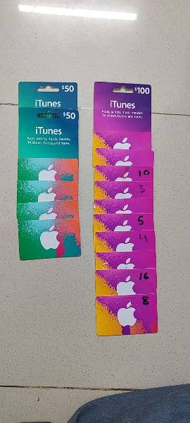 Apple Itunes cards 4