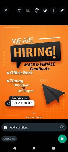 office working vancanies available