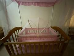 BABY COT/BABY CRIB WITH BABY BASSINET SET
