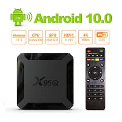 Smart TV Box X96q Quad Core 2gb+16gb 4k 60fps Andriod air mouse anycas