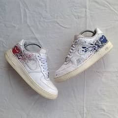 Nike Air Force 1 '07 'White' Sneakers/Shoes (Customized)