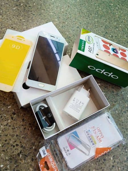 oppo a57 Mobile phone like new with box all accessories 1