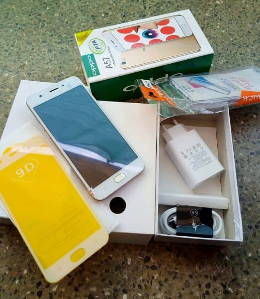 oppo a57 Mobile phone like new with box all accessories 5