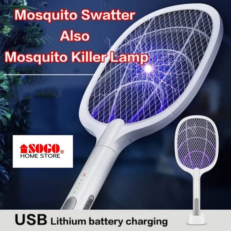 Rechargeable Electric Mosquito Killer Racket! 4
