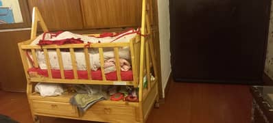 wooden baby bed cot
