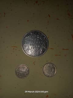 three rare silver coins