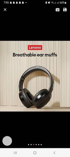 Lenovo TH30 wireless foldable bluetooth headphone gaming headphone