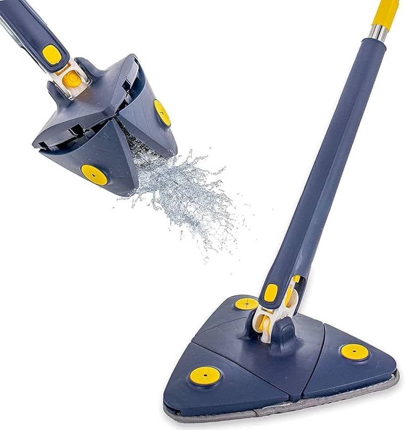 Twist n Squeeze Triangle Shape Extendable Microfiber Mop For Floor 3