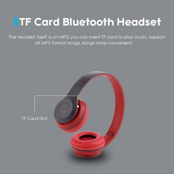Bluetooth Wireless Stereo Headset Outdoor Sports Subwoofer Headphones 4