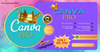 canva pro lifetime available contact number 03016143145