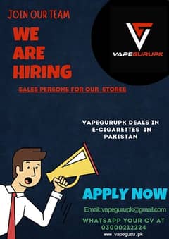 Experience Saleman Required for our Store