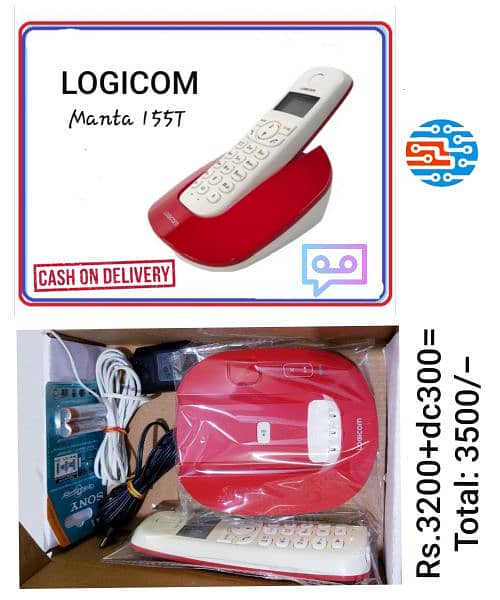 Digital PTCL Landline Cordless / Wireless Telephone. 8