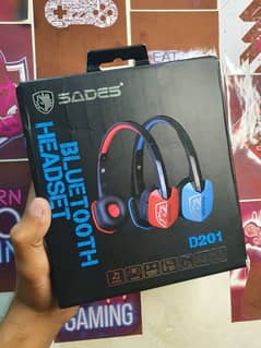 Sades Bluetooth Headset D201 With Box And Cable