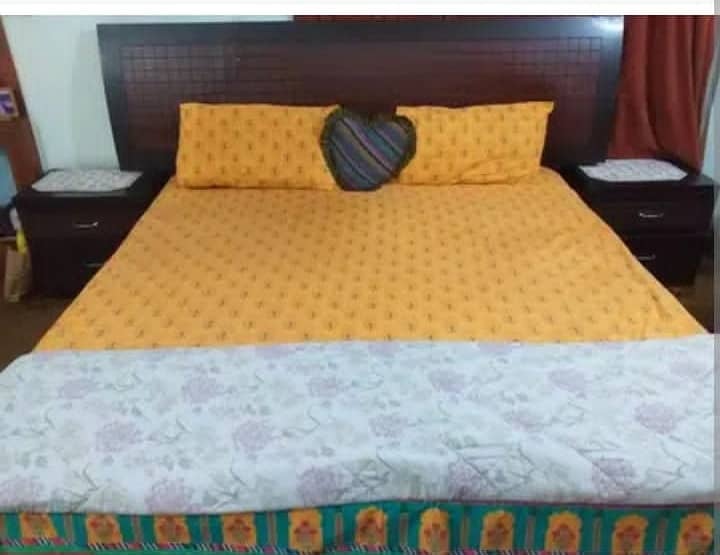 Pure wood bedset (contact#03024745177) 1