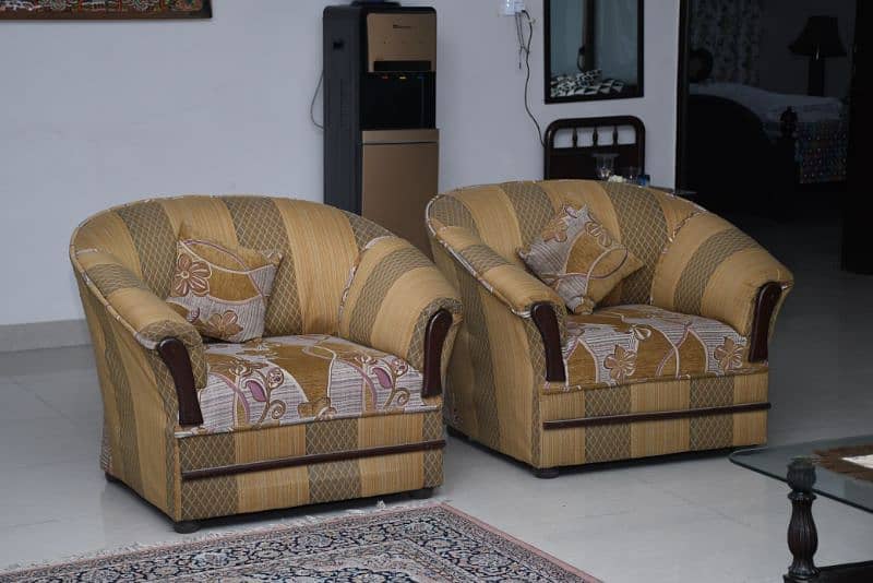 7 Seater Sofa with new sofa seat and cover 1