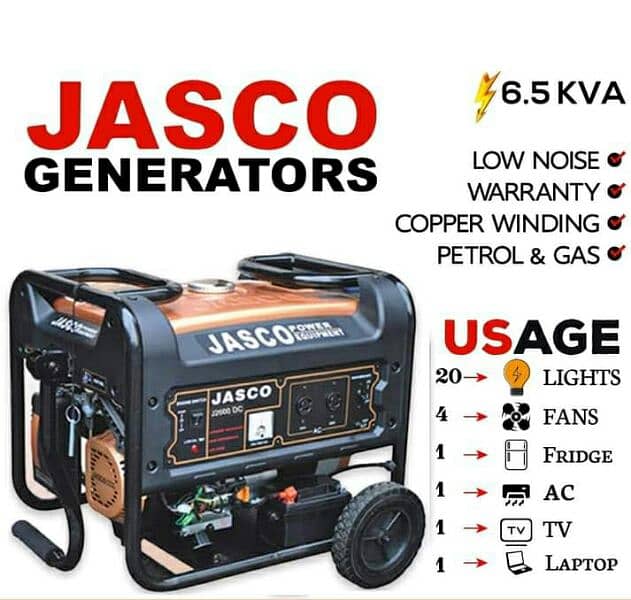 Jasco Commercial & Home Generators 1