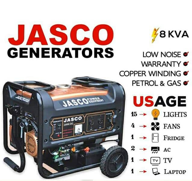 Jasco Commercial & Home Generators 2