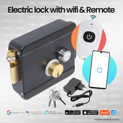 Smart wifi tuya or remote control electric door lock wicket 433mhz 12v