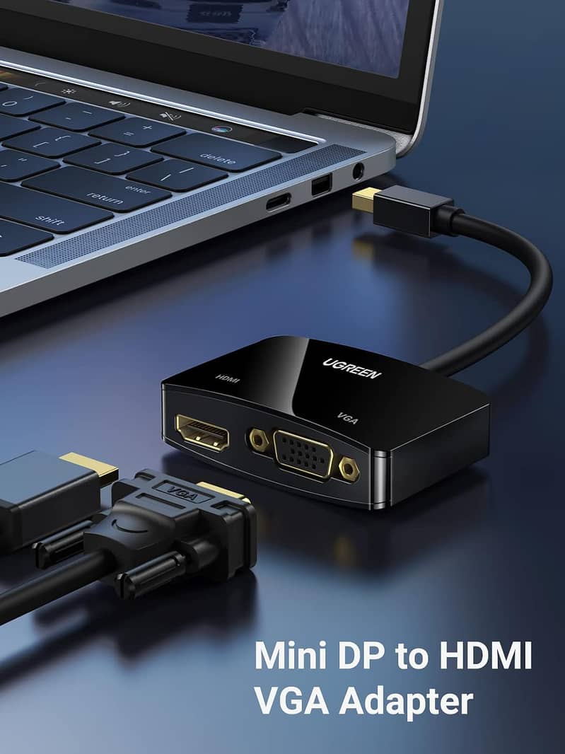 UGREEN 4K 2in1 Mini DisplayPort to HDMI VGA Adapter Triple Shielding 2