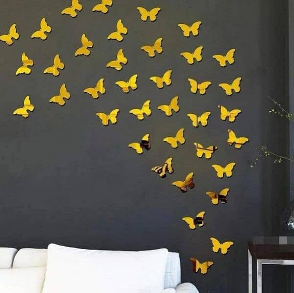 Butterfly Mirror Wall stickers, pack of 26 0