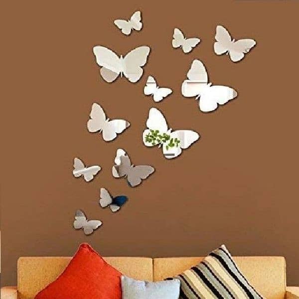 Butterfly Mirror Wall stickers, pack of 26 2