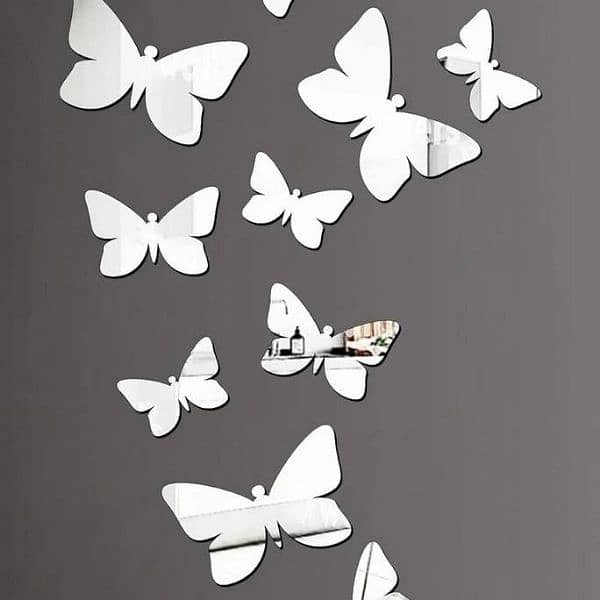 Butterfly Mirror Wall stickers, pack of 26 3