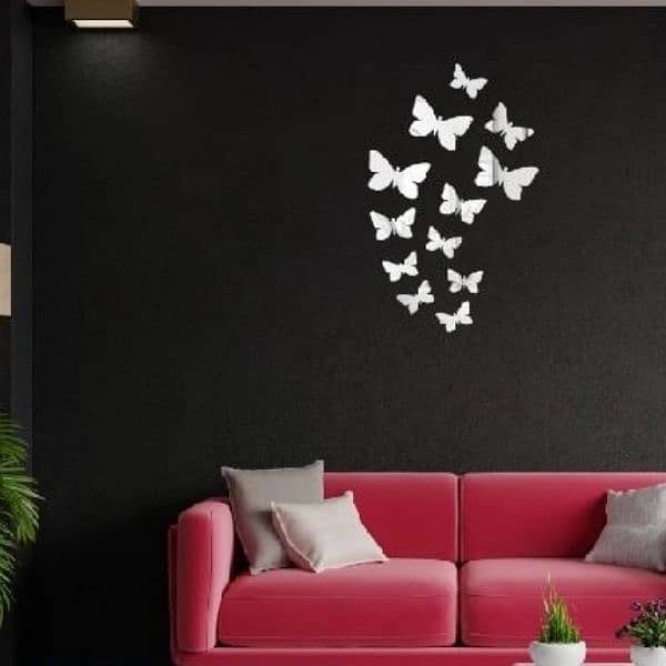 Butterfly Mirror Wall stickers, pack of 26 4