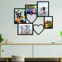 Family Portraits 3D Art Wall Hanging MDF frame