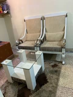 chair and coffee table