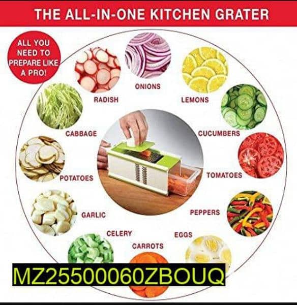 Multi Functional grater 5in 1 2