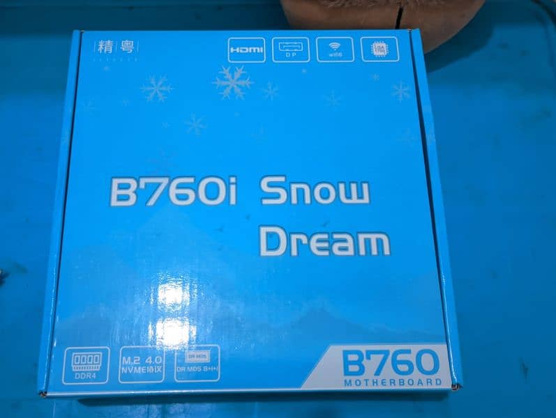 B760i Snow Dream + Core i3 12100F + 16gb 3200mhz DDR4 4