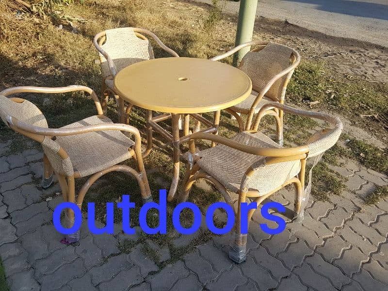 Round Dining Table/Dining UPVC chairs/restaurants furniture/Lawn chair 3