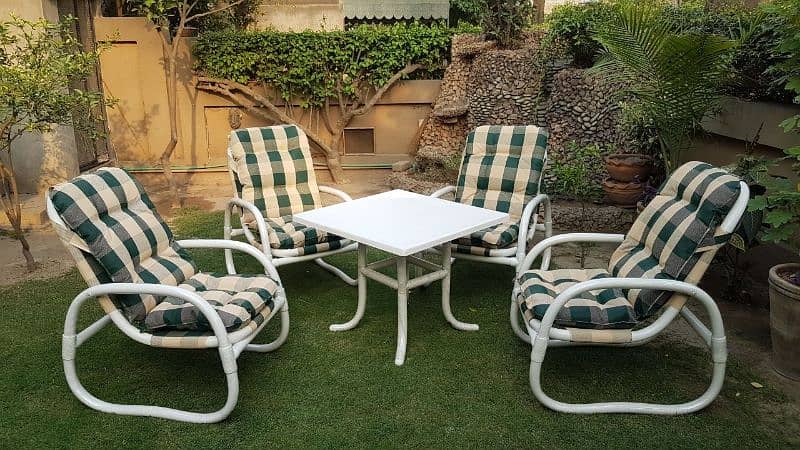 Round Dining Table/Dining UPVC chairs/restaurants furniture/Lawn chair 5