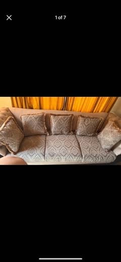 sofa covered with cover designed according to sofa cushions too