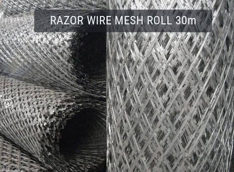 Razor wire & Mesh on Factory Price - Chain Link - Galvanized For Sale 0