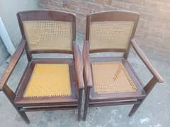 2 chairs wood