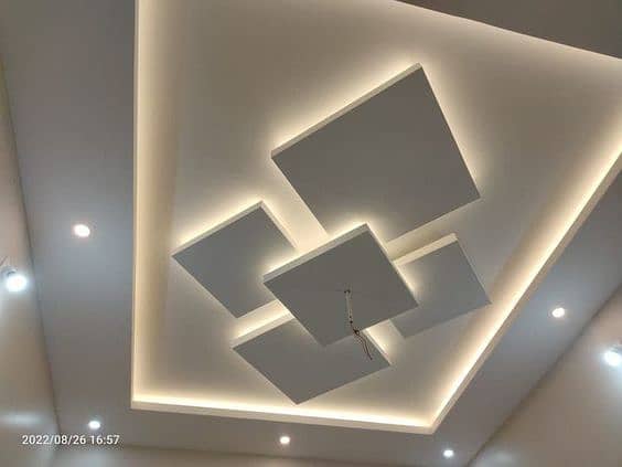 Ceiling/Wallpaper/vinyl/Gypsum Ceiling/POP Ceiling/Office Ceiling 2by2 13