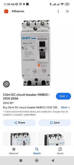 CHINT DC Breaker NM8NDC-250S for sale