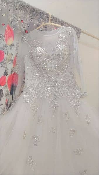 Fairy Frock silver embroidery contact 03042070487 3