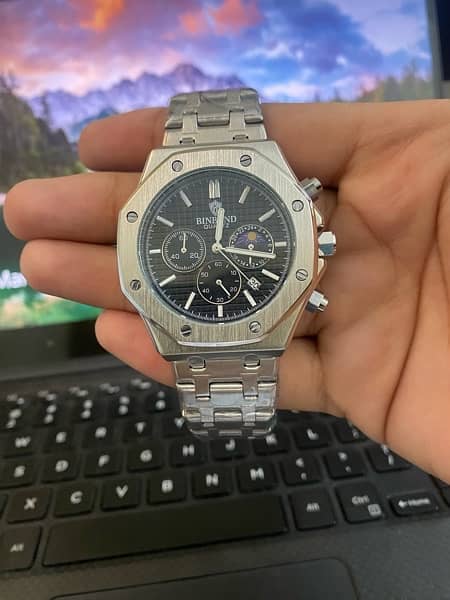 Luxury Chronograph Wristwatch Stainless Steeel 0