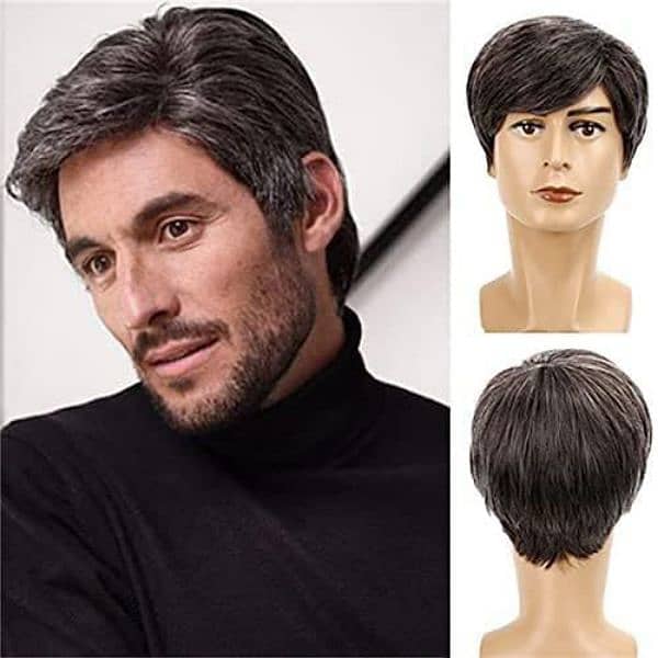 Men wig imported quality _hair patch _hair unit(0'3'0'6'4'2'3'9'1'0'1) 4